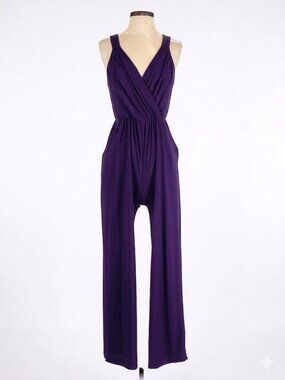 Kaileigh Knit Jumpsuit; sleevless w/wide legs; w/POCKETS